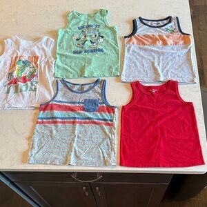 Jumping Beans, Alex & Jack, Sleeveless Tank Tops - Multi-Color Pack of Five - 3T